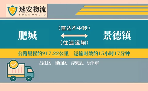 肥城到景德镇货运公司
