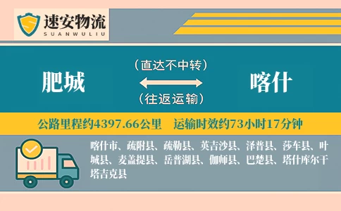 肥城到喀什货运公司