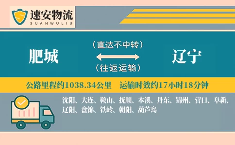 肥城到辽宁货运公司