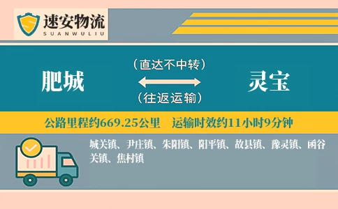 肥城到灵宝货运公司