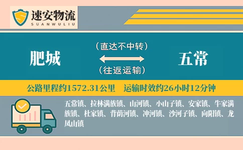 肥城到五常货运公司