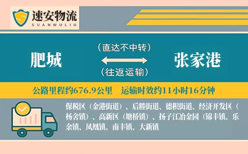 肥城到张家港货运公司