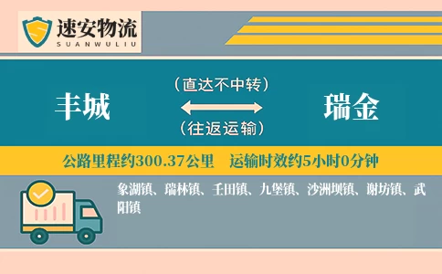 丰城到瑞金货运公司