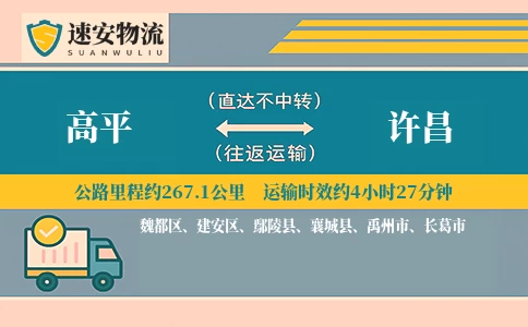 高平到许昌货运公司
