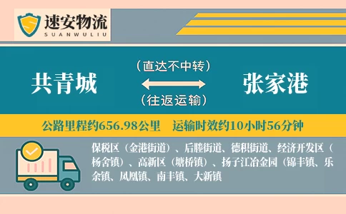 共青城到张家港物流公司