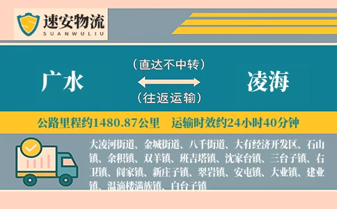 广水到凌海货运公司