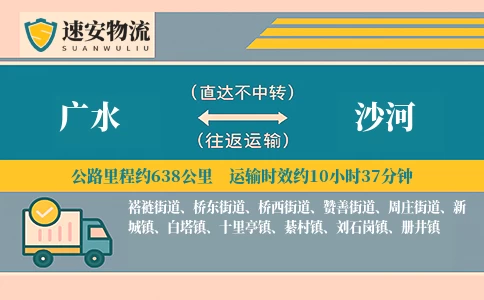 广水到沙河货运公司