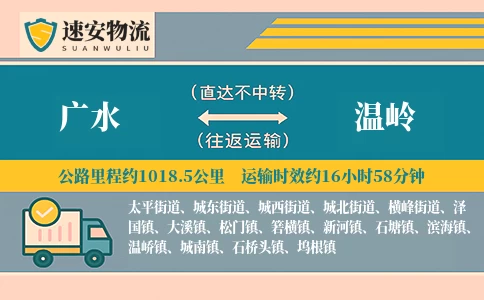 广水到温岭货运公司