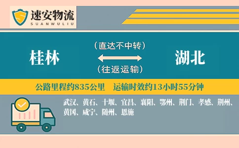 桂林到湖北货运公司