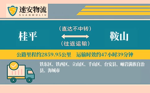 桂平到鞍山货运公司