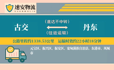 古交到丹东货运公司