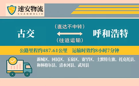 古交到呼和浩特货运公司