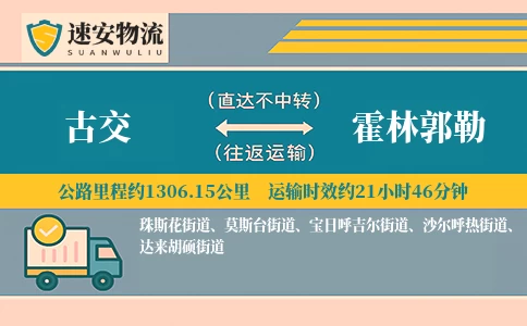 古交到霍林郭勒货运公司