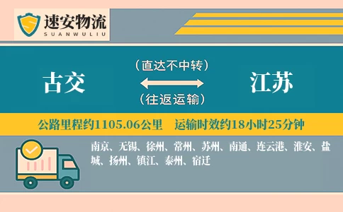 古交到江苏货运公司