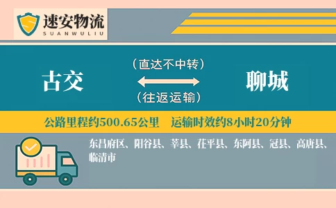 古交到聊城货运公司