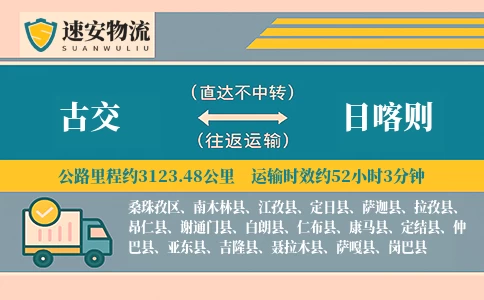 古交到日喀则货运公司