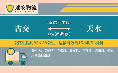 古交到天水货运公司