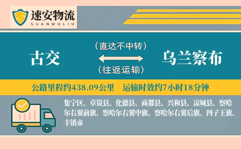 古交到乌兰察布货运公司