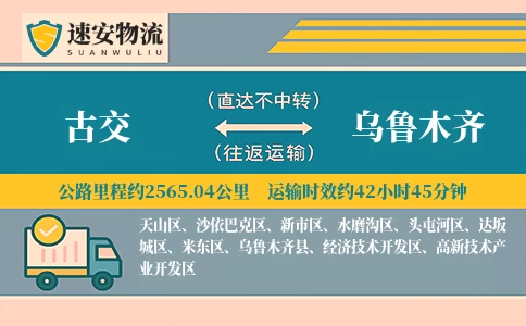 古交到乌鲁木齐货运公司
