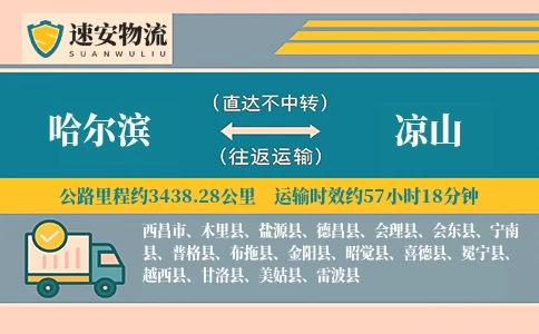 哈尔滨到凉山货运公司