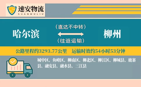 哈尔滨到柳州货运公司