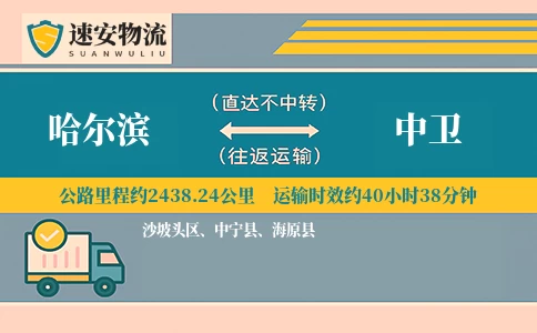 哈尔滨到中卫货运公司