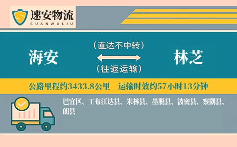 海安到林芝货运公司
