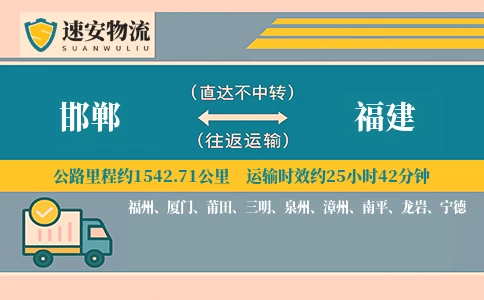 邯郸到福建货运公司
