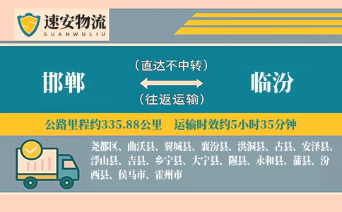 邯郸到临汾货运公司