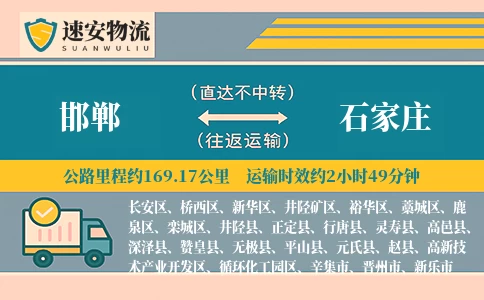 邯郸到石家庄货运公司