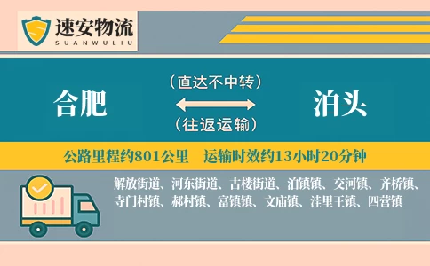 合肥到泊头货运公司