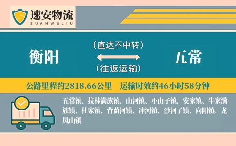 衡阳到五常货运公司