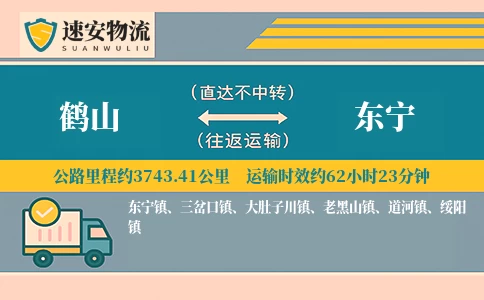 鹤山到东宁货运公司