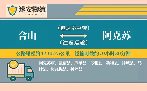 合山到阿克苏货运公司