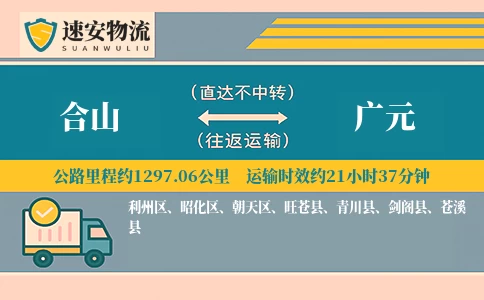 合山到广元货运公司