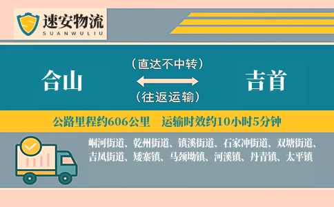 合山到吉首货运公司