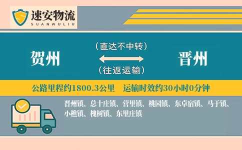 贺州到晋州货运公司