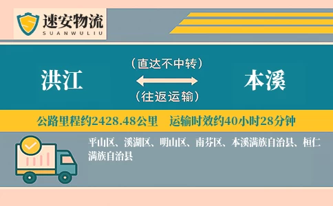 洪江到本溪货运公司