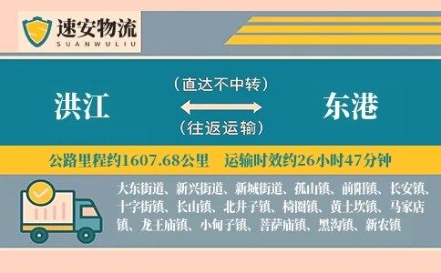 洪江到东港货运公司