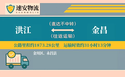 洪江到金昌货运公司