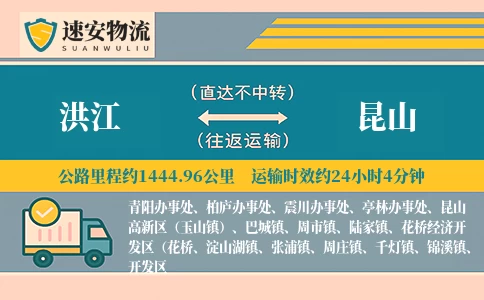 洪江到昆山货运公司