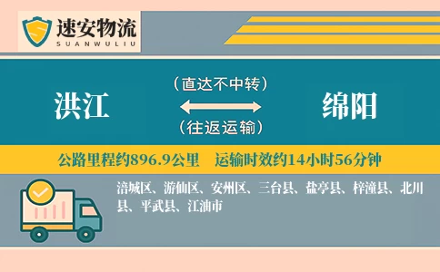 洪江到绵阳货运公司