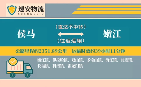 侯马到嫩江货运公司