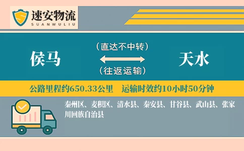 侯马到天水货运公司