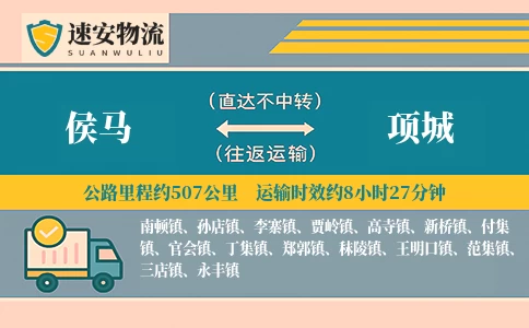 侯马到项城货运公司