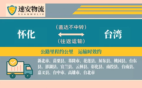 怀化到台湾货运公司