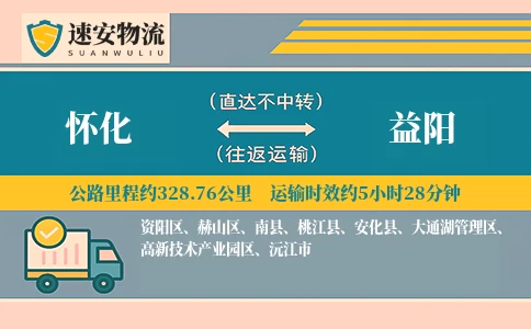 怀化到益阳货运公司