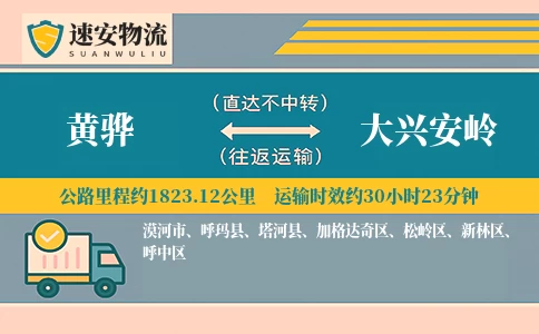 黄骅到大兴安岭货运公司