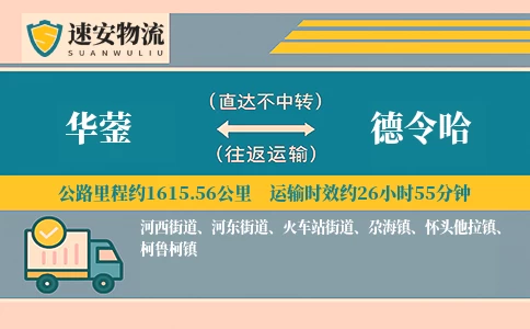 华蓥到德令哈货运公司