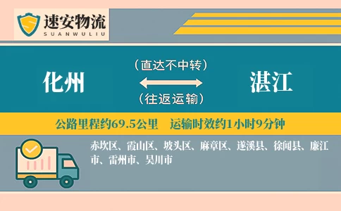 化州到徐闻县物流公司